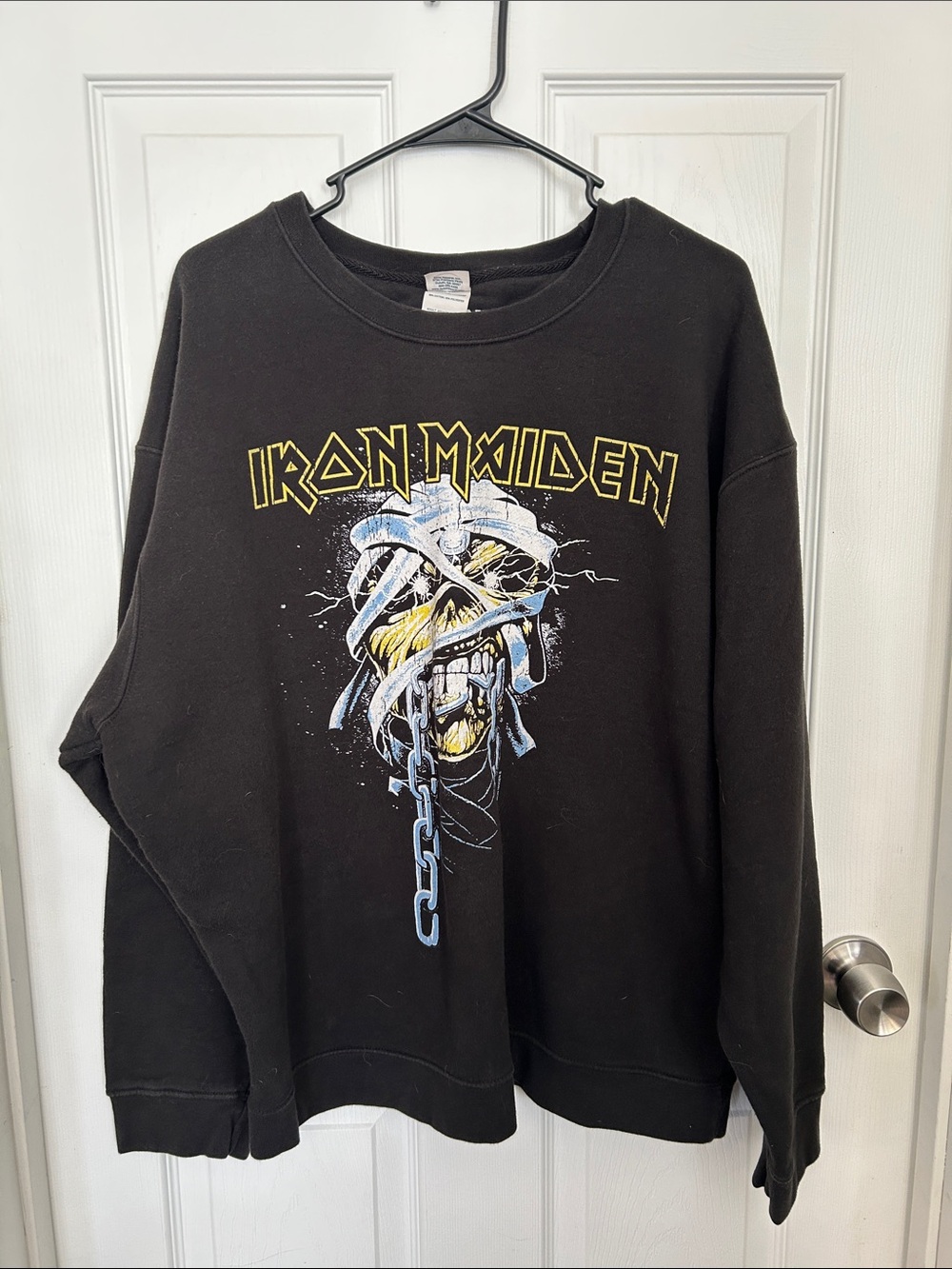 Iron Maiden Powerslave Crewneck Sweater Size 2XL